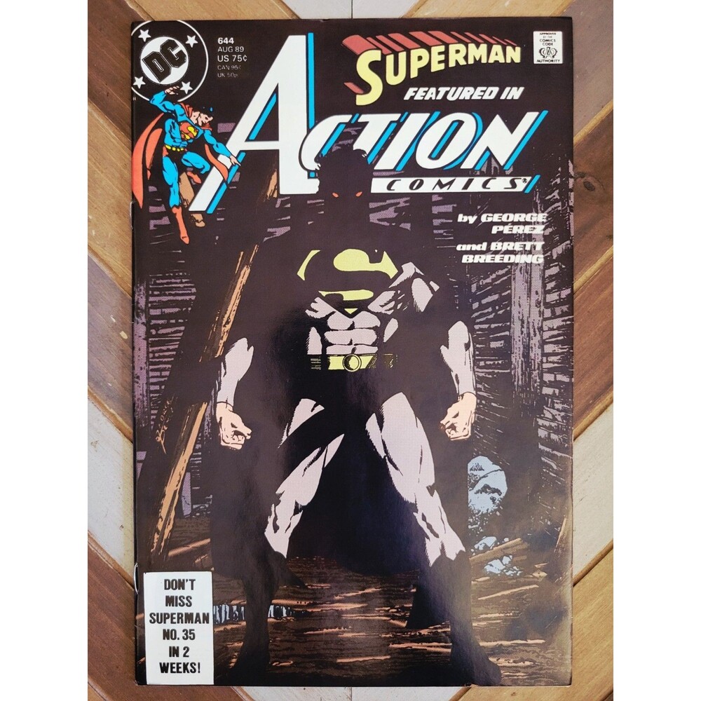 Action Comics #644 (DC 1989) Perez Cover! " Doppelganger" Superman, Matrix (FN)